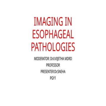 IMAGING IN ESOPHAGEAL PATHOLOGIES.p.....ptx