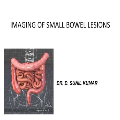 Imaging of small bowel pathology