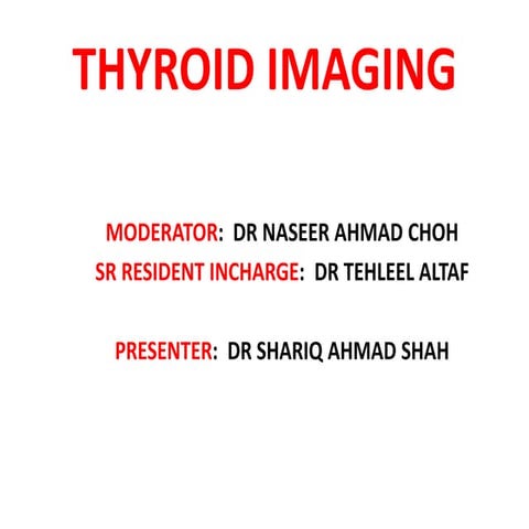 Imaging of the thyroid