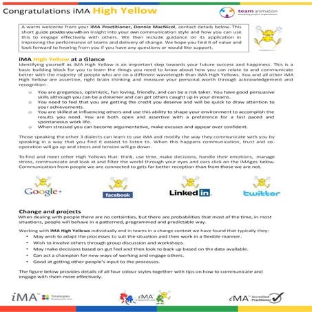 iMA High Yellow Description