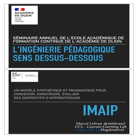 Genèse du modèle IMAIP, un modèle pour concevoir, analyser, évaluer un dispos...