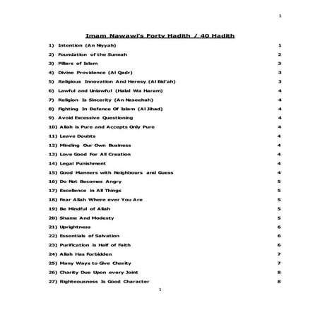 Forty Ahadith on Dawah | PDF