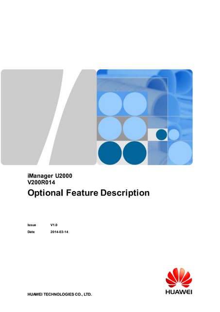 I manager u2000 v200r014 optional feature description (elte2.3) 01(20140314)
