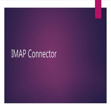 Imap connector