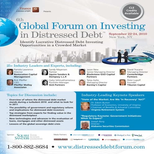 6th Global Forum on Investing in Distressed Debt