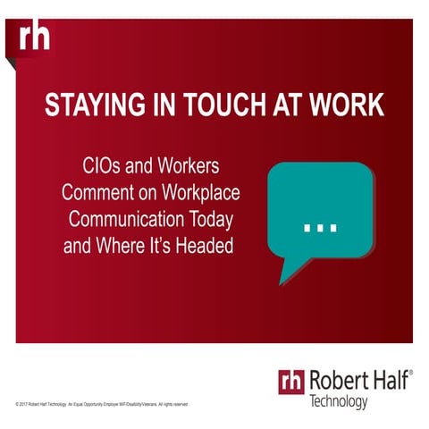 Staying In Touch At Work