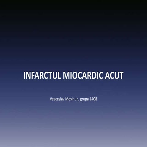 Infarctul miocardic acut | PDF