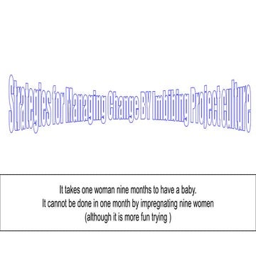 Imbibing Project Culture