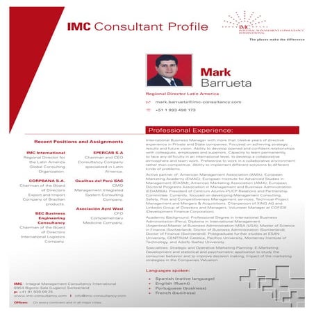 IMC International Profile