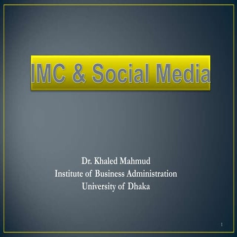 IMC and Social media communication system