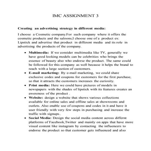 Advertising Strategy