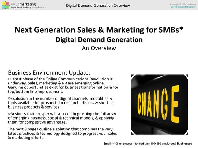 Demand Generation for SMBs
