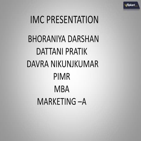 marketing communication of flipkart