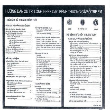 Hướng Dẫn Xử Trí Lồng Ghép Các Bệnh Thường Gặp Ở Trẻ Em