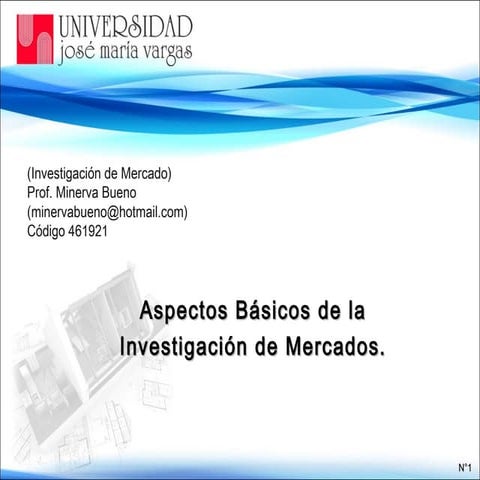 Aspectos Básicos de la Investigación de Mercados