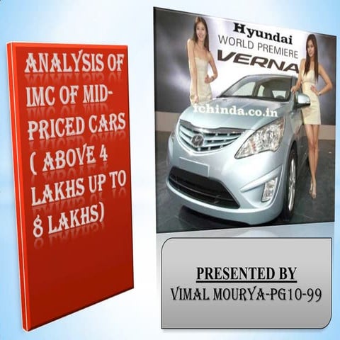 Imc of mid priced cars