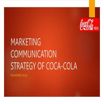 Marketing communication strategy of Coca Cola.pptx