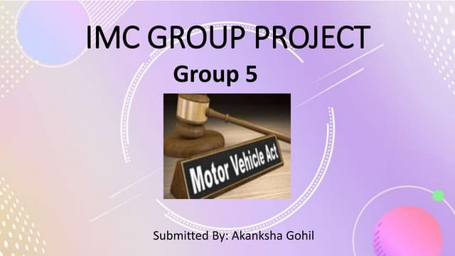 Motor Vehicle Act 2018