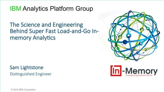IMCSummit 2015 - Day 1 Developer Session - The Science and Engineering Behind...