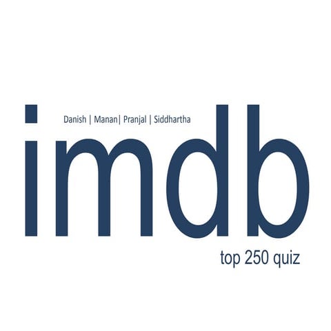 Galaxy'11 Imdb top 250 quiz