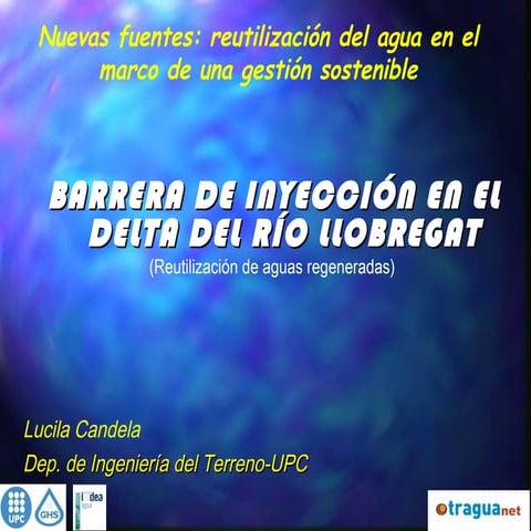 Side Event IMDEA_Lucila Candela, UPC, 14th January, UN Water Conference Zarag...