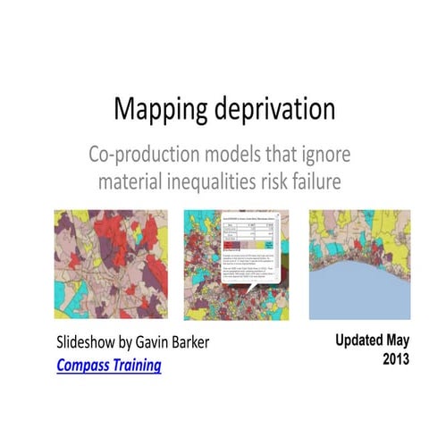 Mapping deprivation and co-production