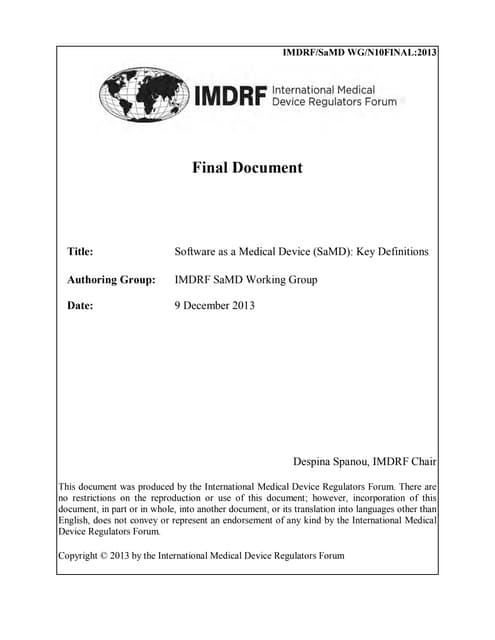 Imdrf tech-131209-samd-key-definitions-140901
