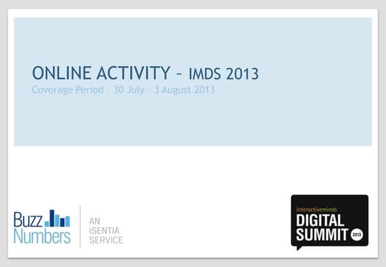 Interactive Minds Summit 2013 Event Coverage