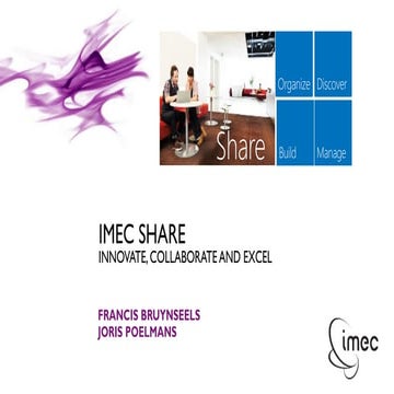 IMEC Share - Innovate, collaborate and excel