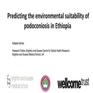 IMED 2018: Predicting the environmental suitability of podoconiosis in Ethiopia