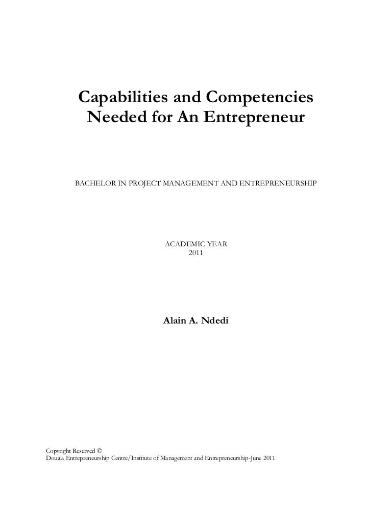 Aptitudes And Attitudes D Un Entrepreneur