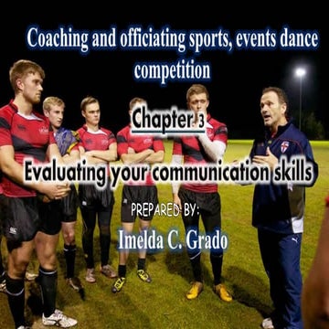 Chapter 3 Evaluatin your Communication Skills