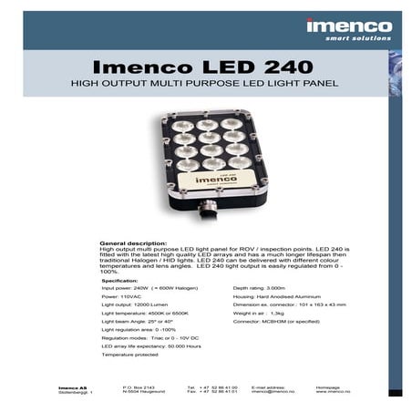 Imenco led240