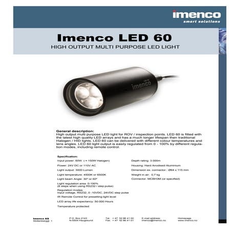 Imenco led60