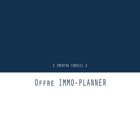 Imentra conseil - Offre IMMO-PLANNER