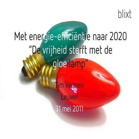 Met energie-efficiëntie naar 2020