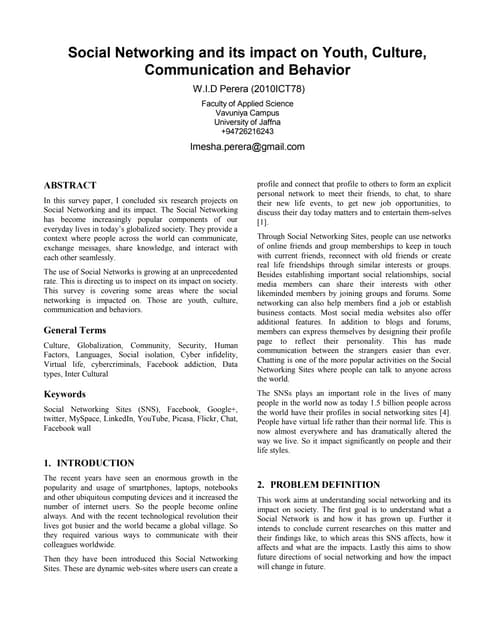 THE EFFECTS OF SOCIAL NETWORKING SITES ON THE ACADEMIC PERFORMANCE OFâ€¦