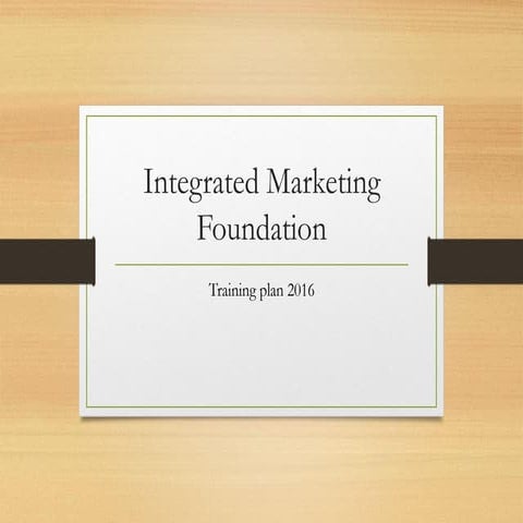 Imfnd training-plan for 2016