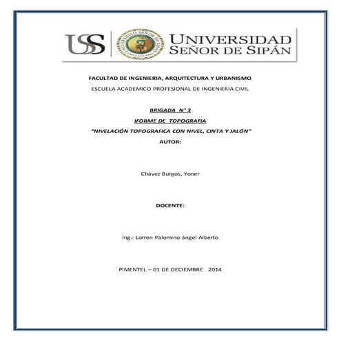 Imforme nivelacion n° 5 