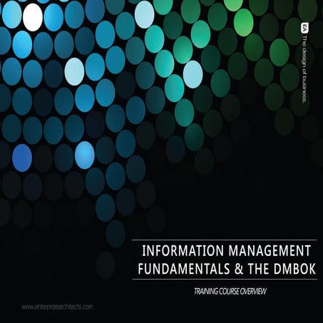 Information Management Fundamentals DAMA DMBoK training course synopsis