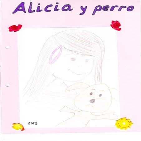 Alicia y perro 