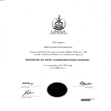 Degree Certificate | PDF