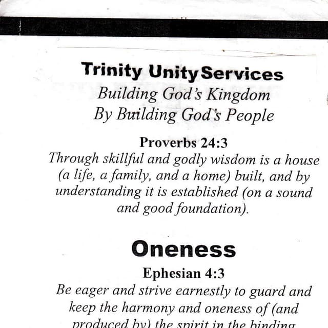 Trinity Kings World Leadership: Trinity Unity Services...