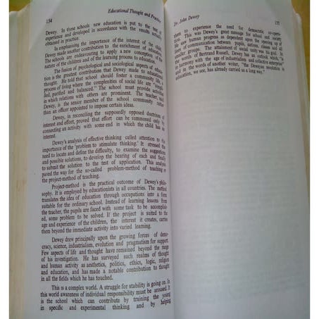 John Dewey western thinker (Extract from a textbook)