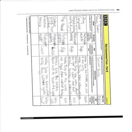 Risk Assesment form 2