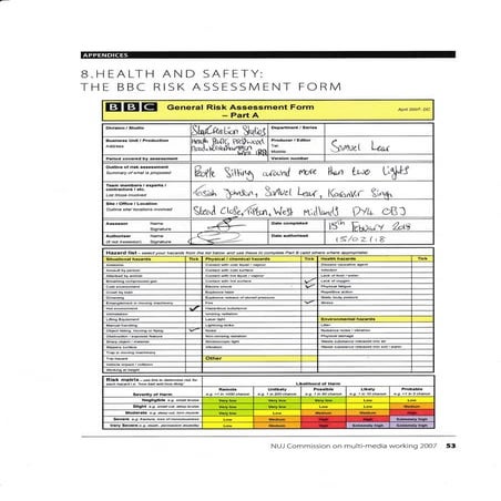Risk Assessment unit 5 | PDF