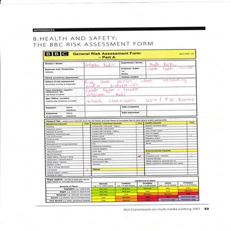 Radio Risk Assesment | PDF