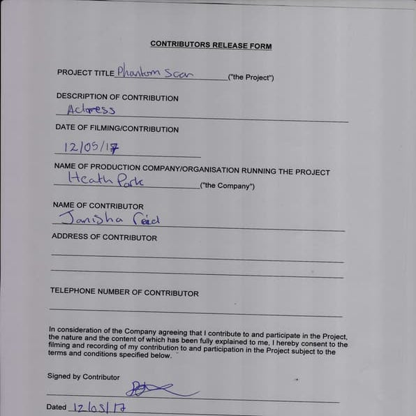 Contributors Release Form | PDF