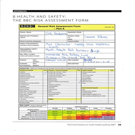 Dance Risk-Assessment | PDF
