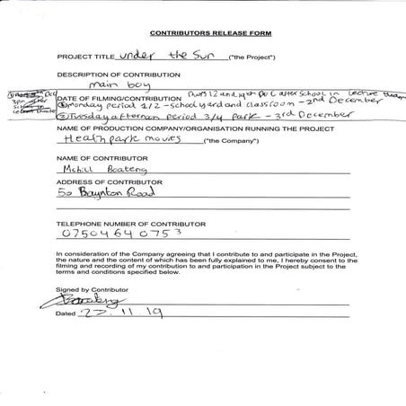 contributor form | PDF